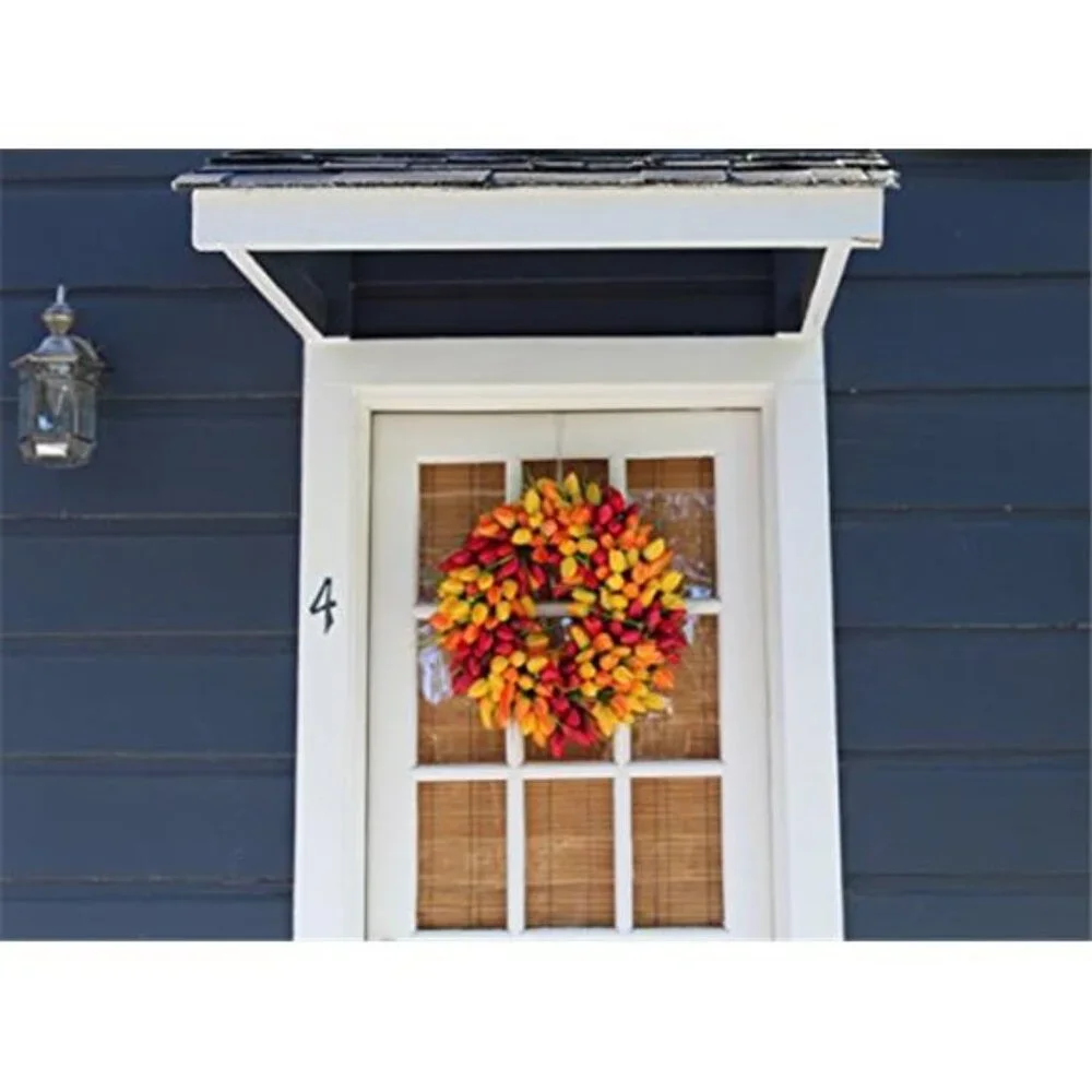 Blush Tulip Front Door Wreath Gorgeous Full Spring Door Wreath, 19 Inch
